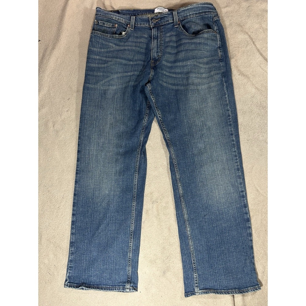 Denizen From Levi's 285 Relaxed Jeans Mens 38x30 Blue Denim Stretch Straight